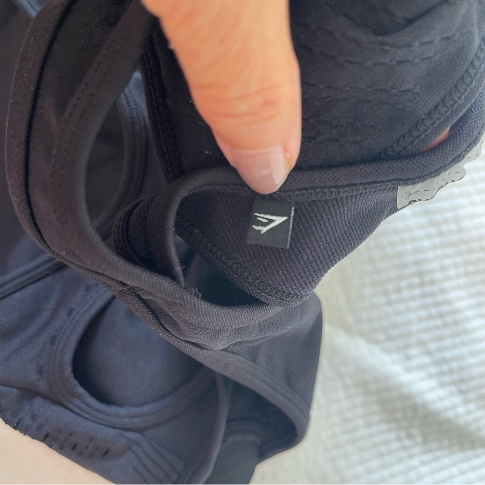 GymShark Sports Bra Women XS per Measurements No label Black - Picture 5 of 9